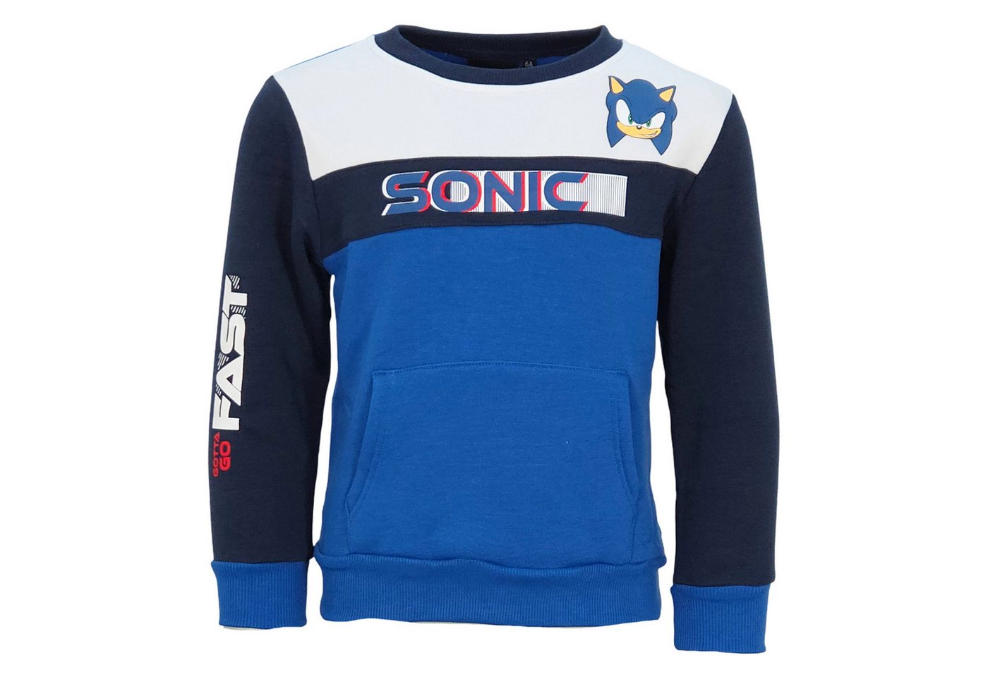 Sonic The Hedgehog Rundhalspullover Sonic the Hedgehog Kinder Jungen Pullover Sweater Pulli Gr. 92 bis 128 von Sonic The Hedgehog