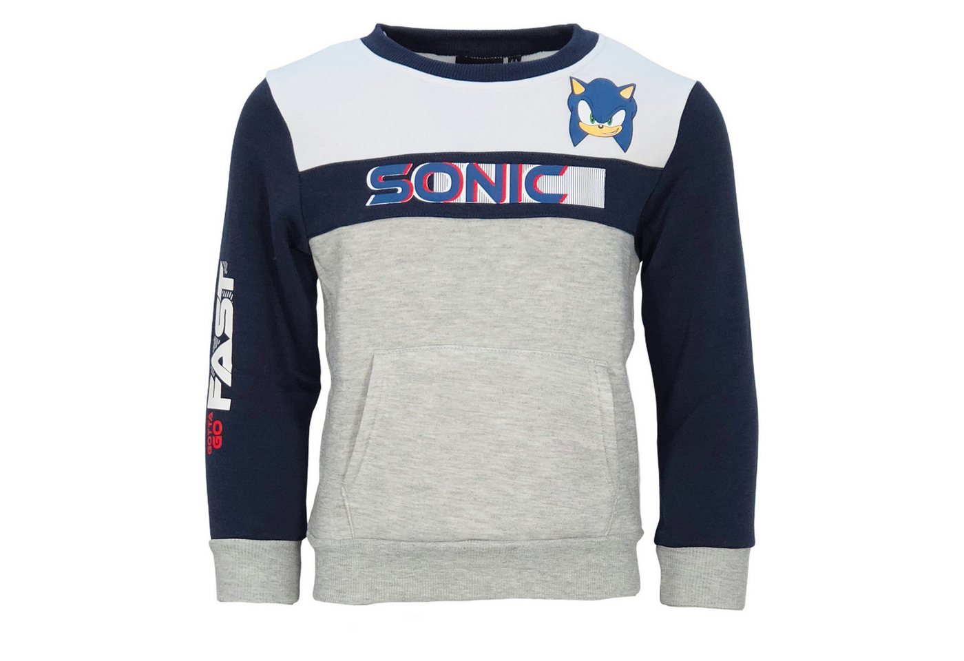 Sonic The Hedgehog Rundhalspullover Sonic the Hedgehog Kinder Jungen Pullover Sweater Pulli Gr. 92 bis 128 von Sonic The Hedgehog