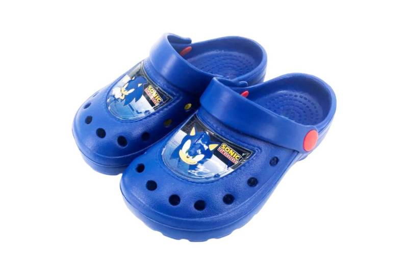 Sonic The Hedgehog Sonic The Hedgehog Kinder Jungen Clogs Sandalen Badeschuhe Clog Gr. 22 bis 32 von Sonic The Hedgehog