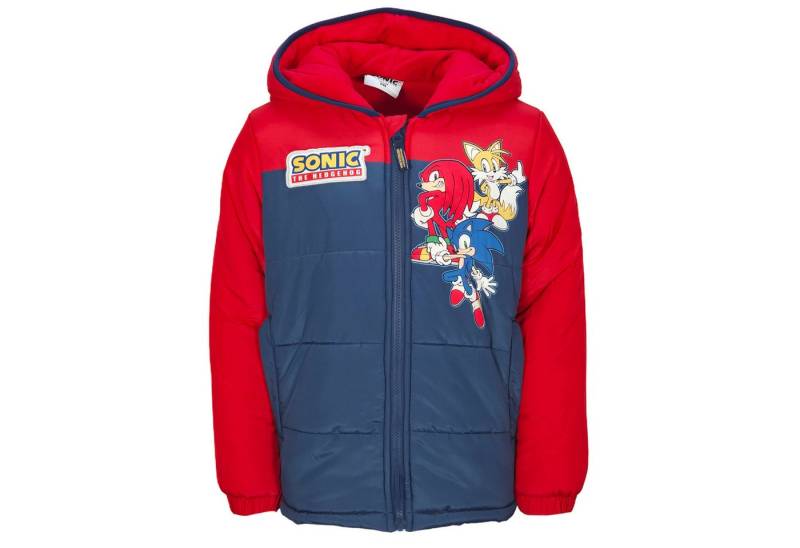 Sonic The Hedgehog Winterjacke Sonic The Hedgehog Kinder Winterjacke Jungen Jacke mit Kapuze Gr. 92 bis 128 von Sonic The Hedgehog