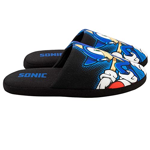 Sonic Die Igel-Hausschuhe Herren Slip On Game House Schuhe Müßiggänger 43-44 EU von Sonic the Hedgehog