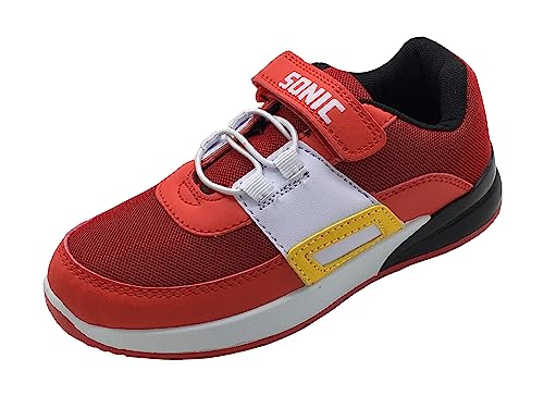 Sonic The Hedgehog, Jungen Mädchen Sneaker mit blinkenden Lichtern, rot, Größe 8-3, rot, 27 EU von Sonic the Hedgehog