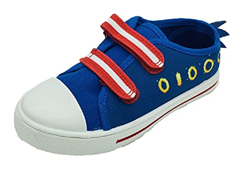 Sonic The Hedgehog Jungen Canvas Pumps Größe 7-3, Ringe, 34 EU von Sonic the Hedgehog