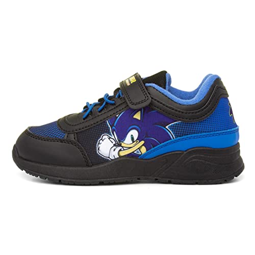 Sonic The Hedgehog Jungen Sneaker Sportschuhe, Blau, UK 2, EU 34 von Sonic the Hedgehog