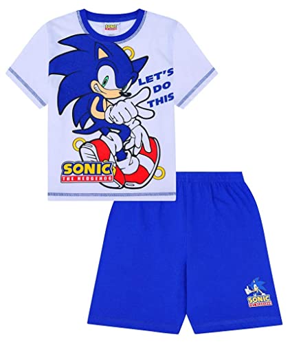 Sonic The Hedgehog Let's Do This Short Gamer Cotton PJs Jungen Weiß, weiß, 5-6 Jahre von Sonic the Hedgehog