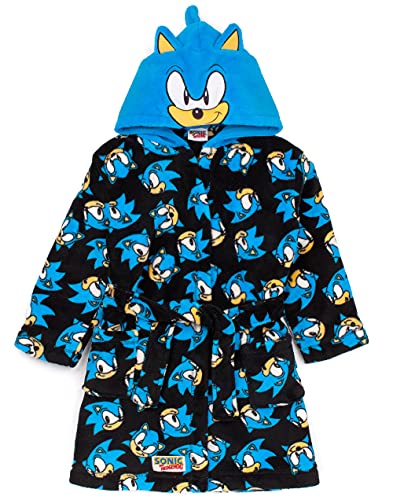 Sonic The Igeles Dressing Gown Kinder Jungen Charakter Bad-Robe 11-12 Jahre von Sonic The Hedgehog