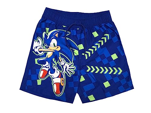 Sonic The Hedgehog, Badeshorts für Jungen, Badehose, Blau, Alter 7-8 Jahre von Sonic The Hedgehog