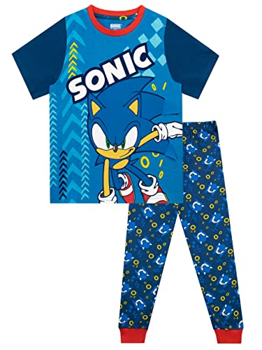 Sonic The Hedgehog Jungen Schlafanzug Blau 134 von Sonic The Hedgehog