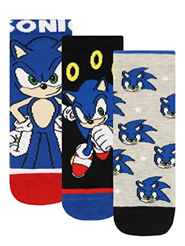 Sonic The Hedgehog Jungen Socken Packung mit 3 Mehrfarbig 31-36 von Sonic The Hedgehog