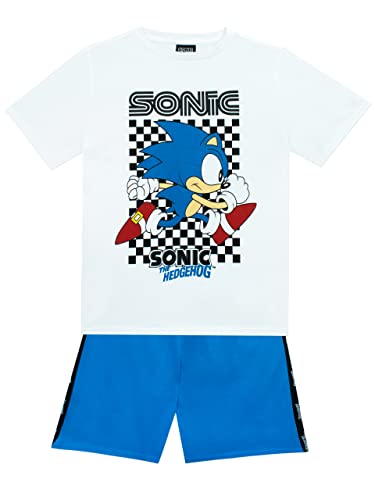 Sonic The Hedgehog Jungen T-Shirt und Shorts Set Kinder Gaming Outfit Blau 104 von Sonic The Hedgehog