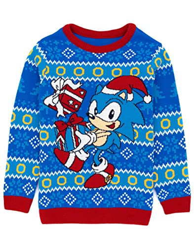 Sonic the Hedgehog Kids Christmas Jumper Boys Girls Strickpullover 5-6 Jahre von Sonic the Hedgehog