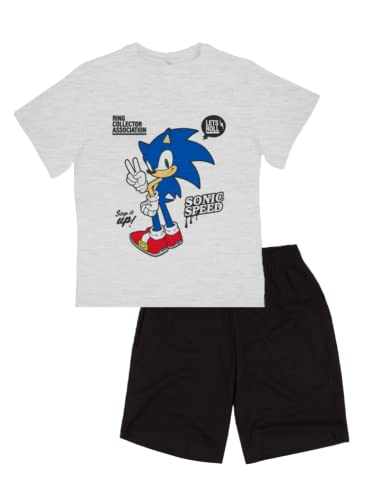 Sonic The Hedgehog Schlafanzug, T-Shirt und Shorts für Jungen, 2-Teiliges Set für Jungen, Sonic Pyjama für Jungen und Teenager, Größe 8 Jahre von Sonic The Hedgehog