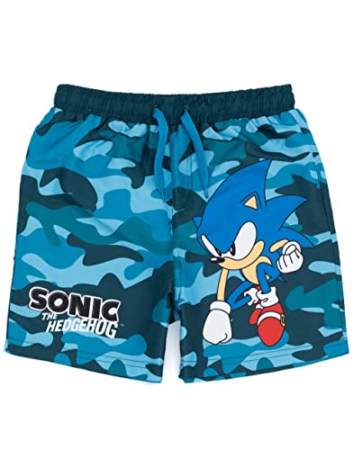 Sonic the Hedgehog Schwimmshorts Jungen Camo Schwimmstüle Badebekleidung 7-8 Jahre von Sonic the Hedgehog