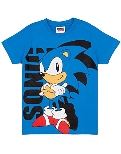 Sonic The Igel T Shirt Jungen Blue Supersonic Game Kinder Top 6-7 Jahre von Sonic the Hedgehog