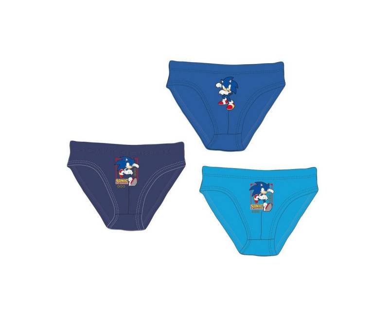 Sonic Funktionsunterhose Sonic the Hedgehog Kinder-Unterhosen 3er Pack 3–8 Jahre von Sonic