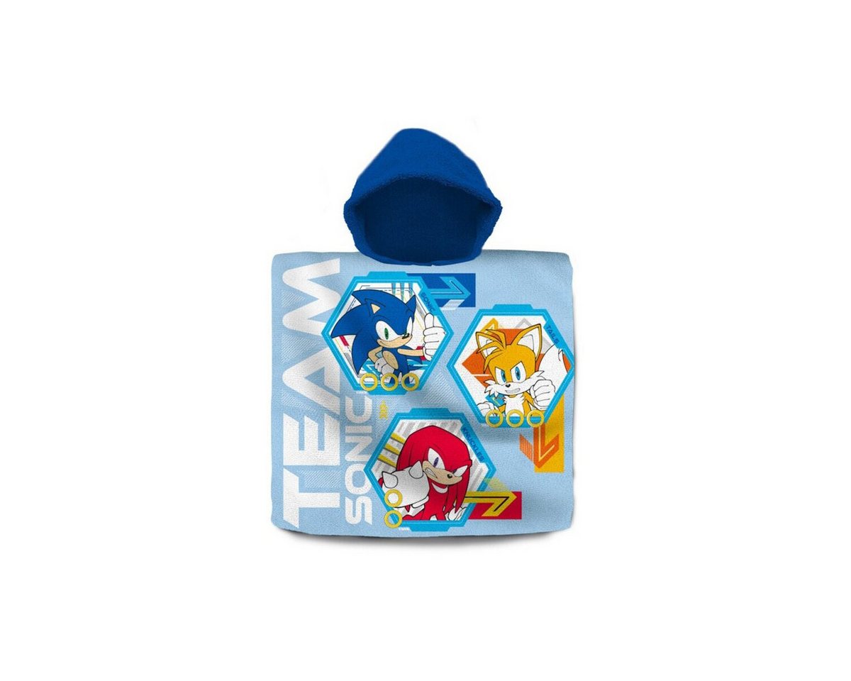Sonic Poncho Team Sonic the Hedgehog Poncho-Strandtuch 60×120 cm Sonic Poncho Team Sonic the Hedgehog Poncho-Strandtuch 60×120 cm von Sonic
