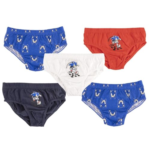 Sonic Unisex Kids Boxershorts Hipster Panties, Bunt, 4-5 Jahre von Sonic