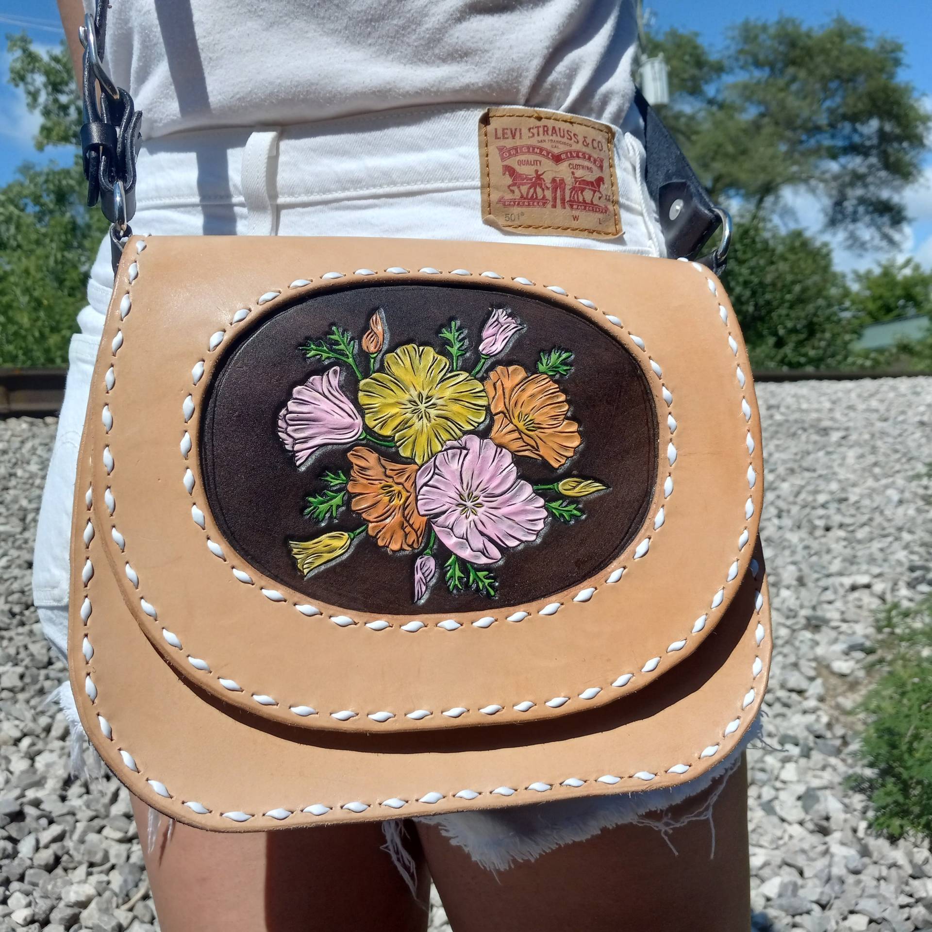 Custom Buckstitch Purse // Nachricht Vor Dem Kauf Besprechen von SonkatonkLeather