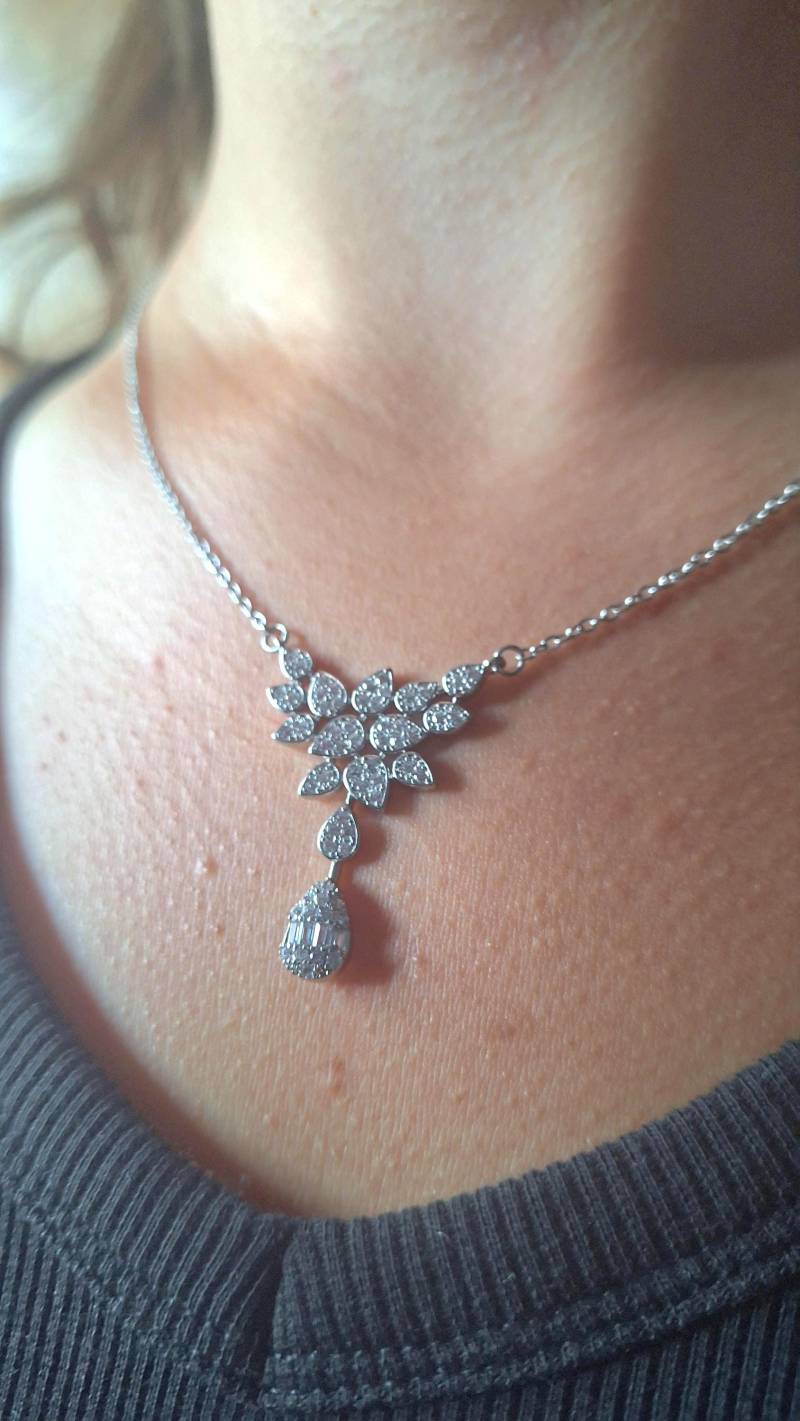 Aaa Zirkonia Collier Cz Halskette Premium Qualität Hochzeit Party von SonneRaJewels