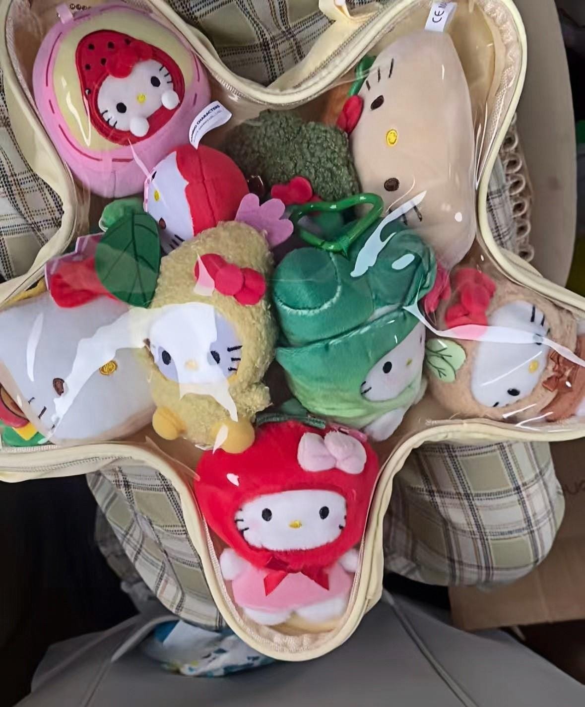 Cute Yellow Star Ita Crossbody Bag Transparent Plush Display Shoulder von SonnenGlanzSchatze