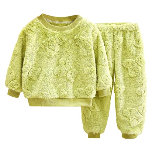 Baby Flannel Zweiteiliger Schlafanzug Kleinkind Kinder Mädchen Jungen Niedliche Pyjama Set Autumn Winter Fleece Schlafanzüge Nachtwäsche Set 90 100 110 120 130 140 150 von Sonnena