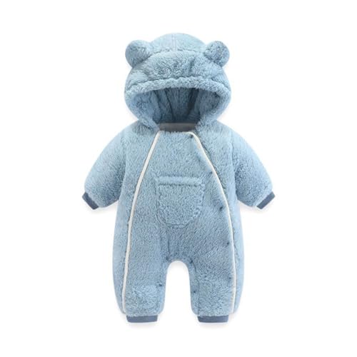 Baby Winter Fleece Overall Mit Kapuze Mädchen Jungen Schneeanzüge Warm Fleece Strampler Outfits Wollwalk Overall Baby Khaki 0-12 Monate von Sonnena