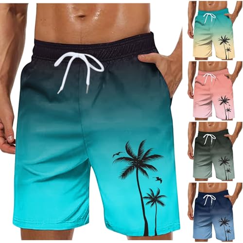 Badehose Herren Lang Badeshorts Männer Mit Taschen Schnelltrocknend Schwimmhosen Knielang Strandshorts Leicht Bademode Für Surfen M-3Xl von Sonnena