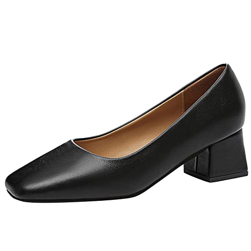 Brautschuhe Ballerinas Absatz Damen Pumps Mit Blockabsatz Elegant Niedrigem Absatz Abendschuhe Party Hochzeit Absatzschuhe Slip On Spitze Ballerinas Pumps Arbeitsschuhe von Sonnena