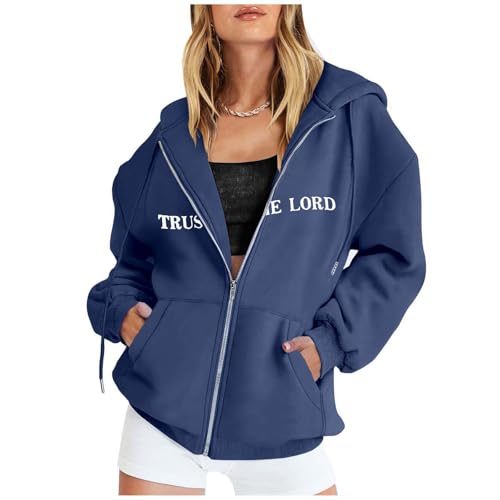 Christliche Sweatshirts für Damen, Jesus is King, Kapuzenpullover, Oberteil, übergroß, lässig, langärmelig, Jesus-Sweatshirt mit Taschen Damen übergroße Sweatshirt Christliche Sweatshirts für Damen, Jesus is King, Kapuzenpullover, Oberteil, übergroß, lässig, langärmelig, Jesus-Sweatshirt mit Taschen Damen übergroße Sweatshirt von Sonnena