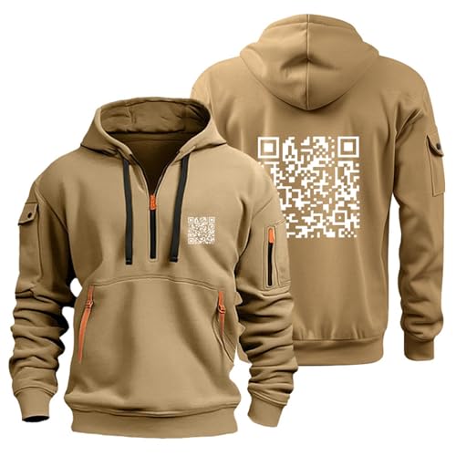 Funny Fu Qr Code Hoodies,Fuck You Kapuzenpullover,Qr Code Hoodie,Qr Code Sweatshirt,Scannable Qr Code Hoodie,Fu Qr Code Shirt,Pullover Herren Winter,Zipper Kapuzenpullover Für Herren von Sonnena