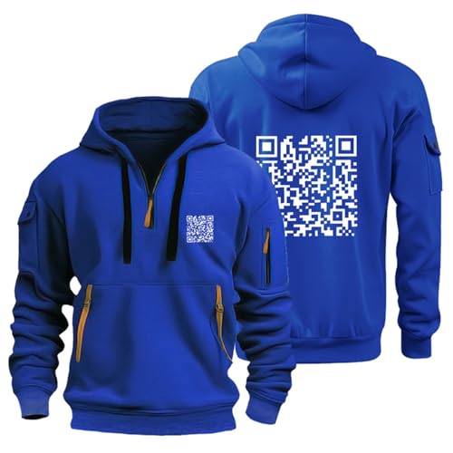 Funny Fu Qr Code Hoodies,Fuck You Kapuzenpullover,Qr Code Hoodie,Qr Code Sweatshirt,Scannable Qr Code Hoodie,Fu Qr Code Shirt,Pullover Herren Winter,Zipper Kapuzenpullover Für Herren von Sonnena