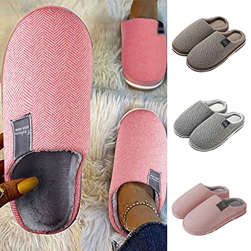 Hausschuhe Damen Herren Winter Warme PlüSch Pantoffeln Weiche Bequeme Filzpantoffeln Rutschfeste Hausschlappen Unisex Lndoor Outdoor Slippers Hausschuhe mit Weicher Sohle von Sonnena