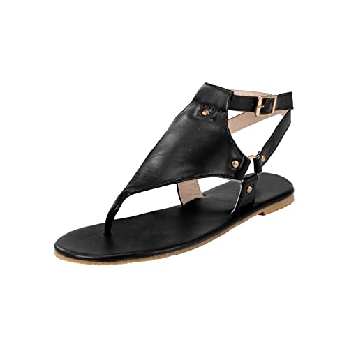 Sandalen Damen Sommer Retro Sandals Römersandalen Zehentrenner Freizeit Sommersandalen Strasssteine Flip Flop Bohemian Badeschuhe Badeschlappen Römischer Strandschuhe von Sonnena