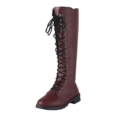 Sonnena Damen Stiefel Overknee Winterstiefel Klassisch Leather Stiefel Halbstiefel Spitz Schlupfschuhe Niederung Stiefel Übergangsstiefel Halbhohe Ankle Boots Damenstiefel von Sonnena