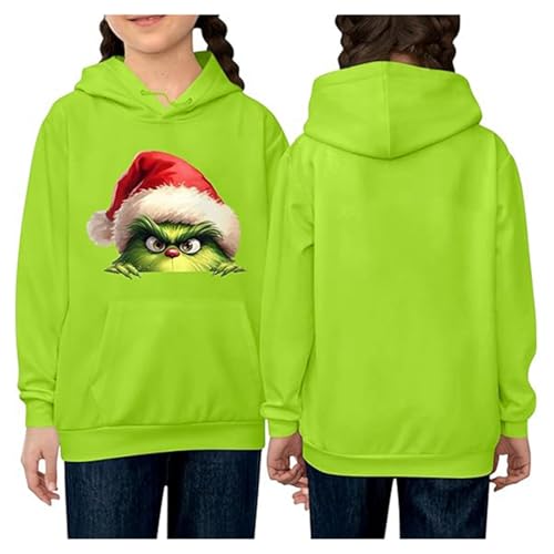 Sonnena 𝑮𝒓𝒊𝒏𝒄𝒉 Langarm Weihnachtspullover Winter Elegant Weihnachten Pullover Mädchen 𝗚𝗿𝗶𝗻𝗰𝗵 Ugly Christmas Oversize Lustige Kapuzenpullover fur Mädchen von Sonnena