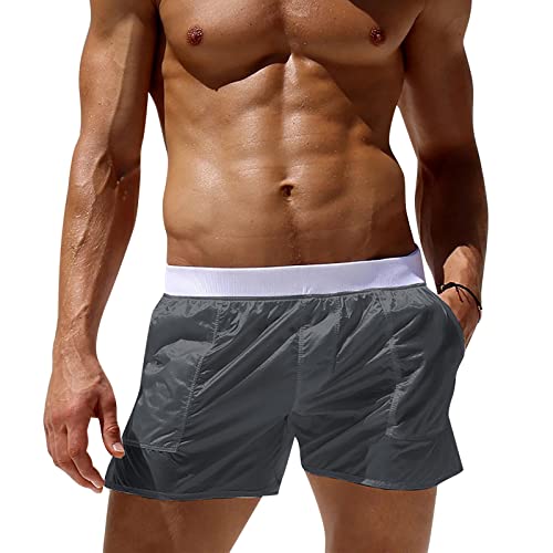 Sonnena Herren Badehose Schwimmen Badebekleidung Transparent Trunk Strand Trunks Herren Badeshorts Durchsichtig Kurze Hose Boxershorts Bikini Slip Badehose von Sonnena