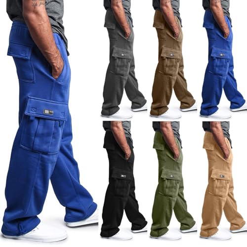 Stretch Jogginghose für Männer Atmungsaktiv Sweathose Jungen Geradem Schnitt Freizeithose Jogger Einfarbig Trainingshose Herren Bundgummi Elastische Hosen Relaxing Hose von Sonnena