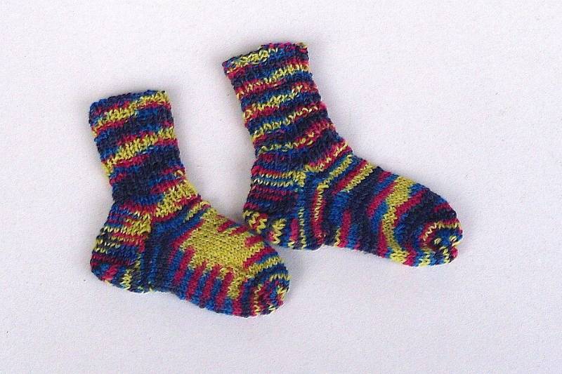 Babysocken 12 Monate Handgestrickte Socken Kuschelsocken Nr 5441 von Sonnenblume1547