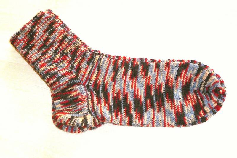 Bunte Socken Gr. 41/42 Handgestrickte Strümpfe Nr 6839 von Sonnenblume1547