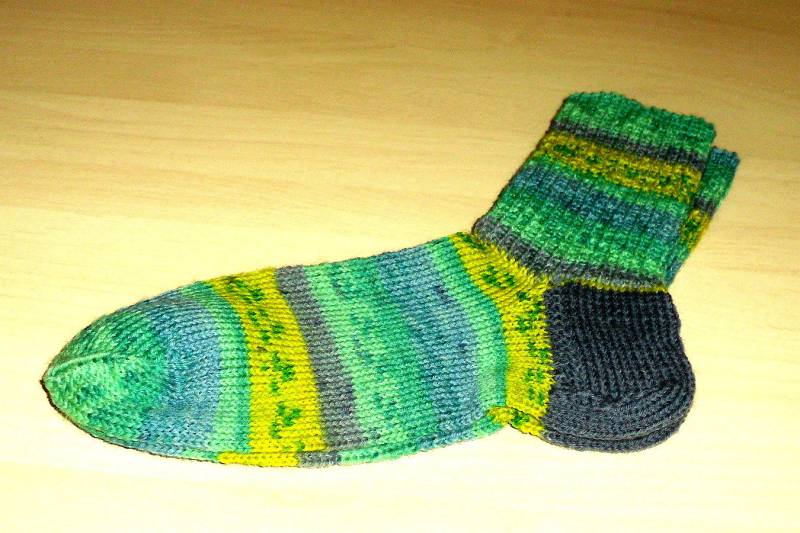 Handgestrickte Damensocken Gr.36/37 Nr 7349 Bunte Socken Mustersocken Strümpfe Freizeitsocken von Sonnenblume1547