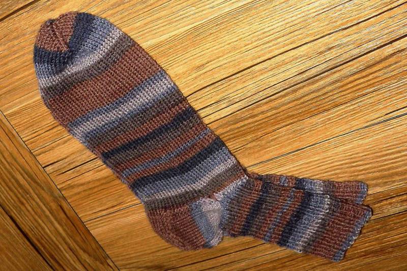 Handgestrickte Herrensocken Gr. 39/40 Mustersocken Braune Socken Warme Strümpfe Freizeitsocken Nr8140 von Sonnenblume1547