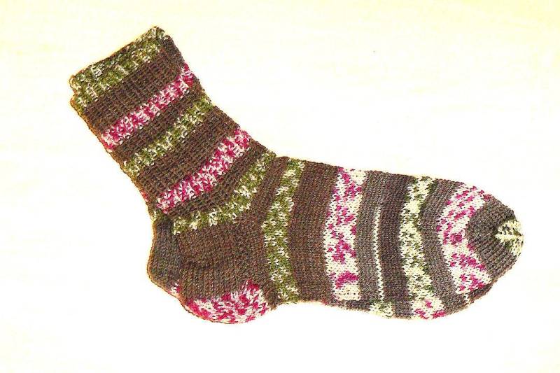 Handgestrickte Socken Gr. 34/35 Haussocken Kuschelsocken Hausschuhe Mustersocken Ks7313 von Sonnenblume1547