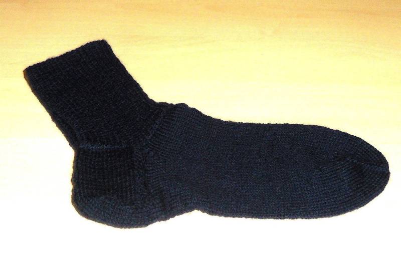 Herrensocken Gr.44/45 Handgestrickte Socken Einfarbige Dunkle Freizeitsocken Haussocken Hausschuhe Nr 7351 von Sonnenblume1547