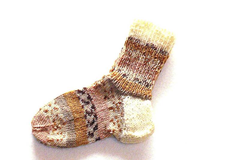 Kindersocken Gr. 24/25 3-4 Jahre Handgestrickte Socken Mustersocken Strümpfe Hausschuhe Bunte Haussocken Warme Ks6918 von Sonnenblume1547