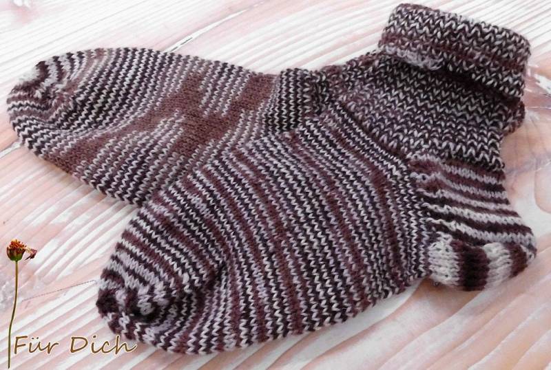 Kuschelsocken Gr. 27/28 Kindersocken Mustersocken Braune Socken Strümpfe Ks3925 von Sonnenblume1547