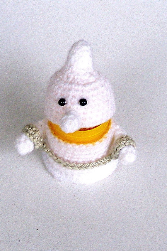 Versteckbaumler Geist/Gespenst Halloween Taschenbaumler Schlüsselanhänger Geschenkverpackung Geldgeschenk Gehäkelter Geist Nr5860 von Sonnenblume1547