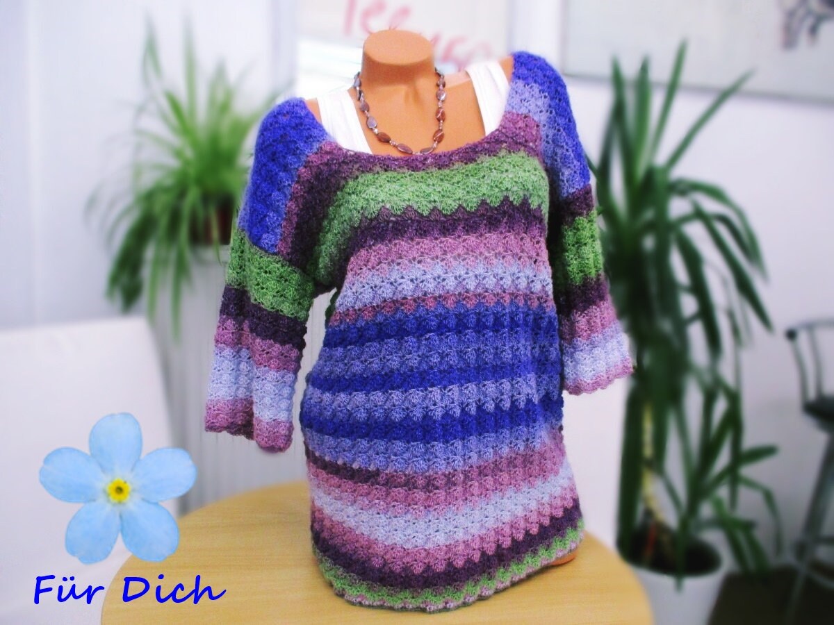 Wunderschöner Kurzarmpulli Ca. Gr. 42/44 Mustermixpullover Damenpullover Nr3581 Wunderschöner Kurzarmpulli Ca. Gr. 42/44 Mustermixpullover Damenpullover Nr3581 von Sonnenblume1547