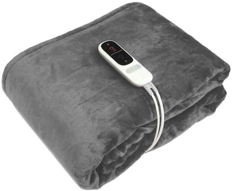 Sonnenkönig Heizdecke Lenny, Leistung 160W, Fleece, Ladestation, Fernbedienung, 160x180 cm, 9 Temperaturstufen mit Überhitzungsschutz, PTC-Heizsystem von Sonnenkönig