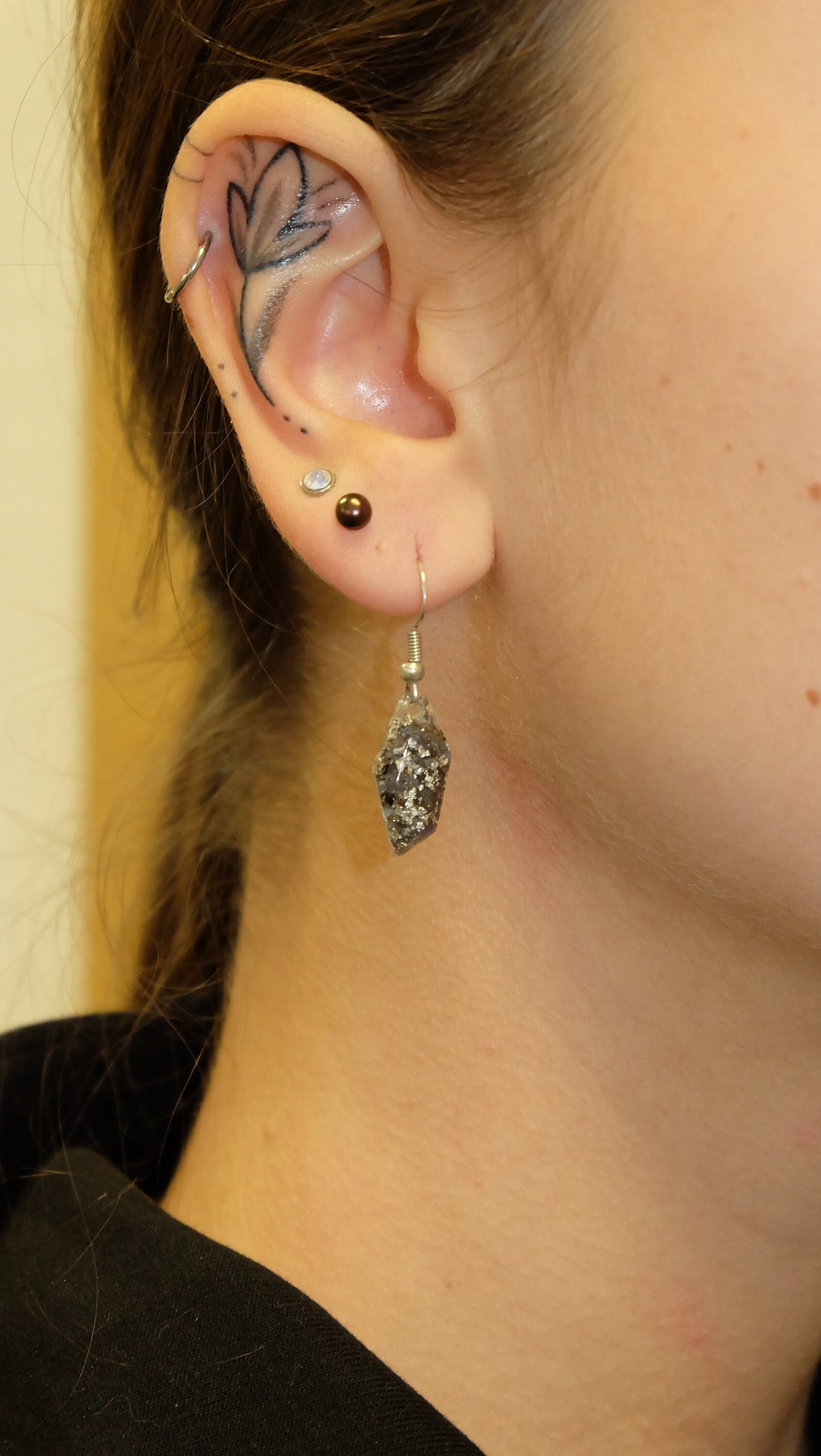 Orgonit Ohrringe Aus Tansanit Palladium Und Silber Edelstein von Sonnenkraft7