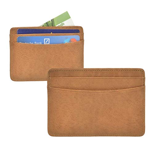 Sonnenleder Kartenetui Leder Minibörse Taschenbörse Kartenbörse Kartenhalter ISE Natur von Sonnenleder